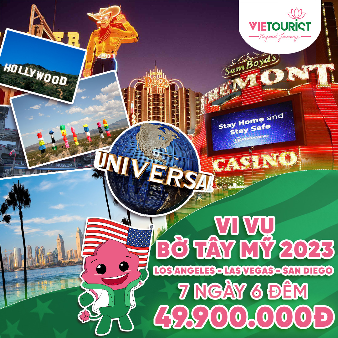 Tour Du Lịch Mỹ Bờ Tây 7N6D – Los Angeles – Las Vegas – San Diego